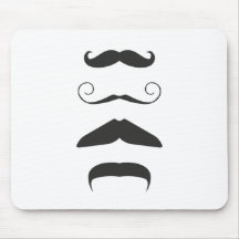 Multiple Moustache Mousepads