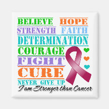 Multiple Myeloma Believe Strength Determination Refrigerator Magnets