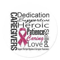 Multiple Myeloma Caregivers Collage Sticker