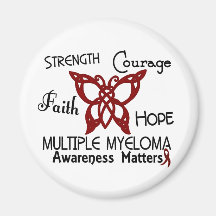 Multiple Myeloma Celtic Butterfly 3 Refrigerator Magnet