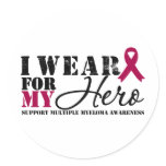 Multiple Myeloma Hero Ribbon Sticker