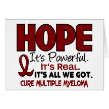 Multiple Myeloma HOPE 1 Greeting Cards