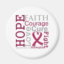 Multiple Myeloma Hope Faith Motto Magnets