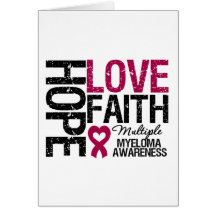 Multiple Myeloma Hope Love Faith Cards