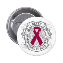 Multiple Myeloma Never Giving Up Hope Button