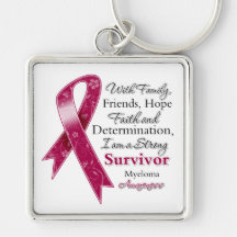 Multiple Myeloma Support Strong Survivor Key Chains