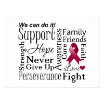 Multiple Myeloma Supportive Words Postcard