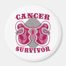 Multiple Myeloma Survivor Butterfly Fridge Magnet