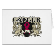 Multiple Myeloma Survivor Mens Heraldry Greeting Cards