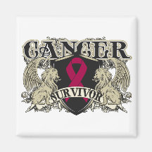 Multiple Myeloma Survivor Mens Heraldry Refrigerator Magnet