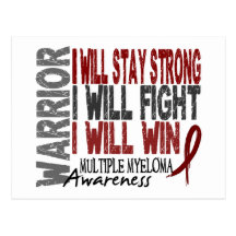 Multiple Myeloma Warrior Postcards