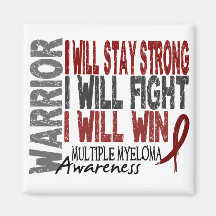Multiple Myeloma Warrior Refrigerator Magnet