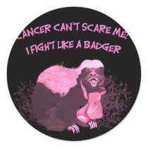 (multiple products selected)Fight Like A Badger Round Stickers