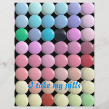 (multiple products selected) I take my pills Flyer Design
