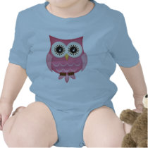 (multiple products selected)Pink Owls Baby Bodysuits