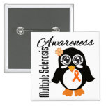 Multiple Sclerosis Awareness Penguin Button