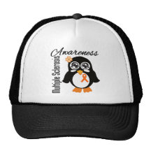 Multiple Sclerosis Awareness Penguin Mesh Hat