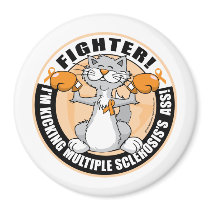 Multiple Sclerosis Boxing Cat Magnet