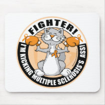 Multiple Sclerosis Boxing Cat Mouse Mat