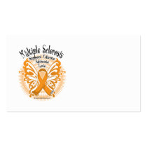 Multiple Sclerosis Butterfly 3 Business Card Template