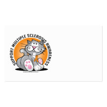 Multiple Sclerosis Cat Business Card