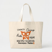 Multiple Sclerosis Celtic Butterfly 3 Canvas Bag