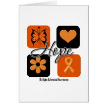Multiple Sclerosis Hope Love Inspire Awareness Cards