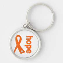 Multiple Sclerosis Hope Ribbon Key Chains