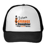Multiple Sclerosis I Wear Orange For My Daughter Trucker Hats