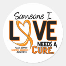 Multiple Sclerosis NEEDS A CURE 2 Stickers