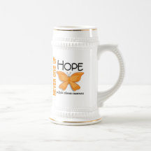 Multiple Sclerosis Never Give Up Hope Butterfly 4 Mugs