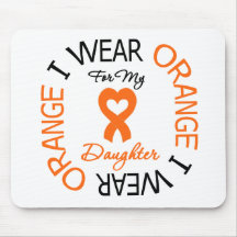 Multiple Sclerosis Orange Ribbon Daughter Mouse Mat
