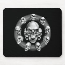 Multiple Skulls Mouse Pad