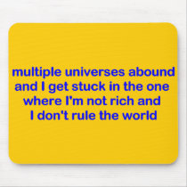 'Multiple Universes' Mousepad, Orange