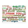 Multiple Ways to Say Thank You in Many Languages Post Card