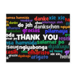 Multiple Ways to Say Thank You in Many Languages Post Cards