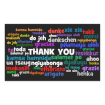Multiple Ways to Say Thank You in Many Languages Stickers