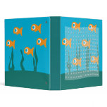 Multiplication Table with Fish Background 3 Ring Binder