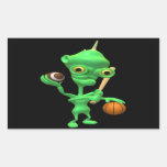Multitasking Sports Alien Sticker