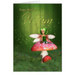 Mum Fairy Birthday Card - Woodland Fairy Happy Bir