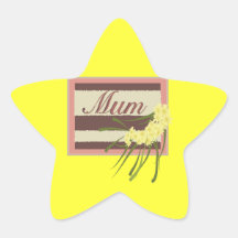 Mum Star Stickers