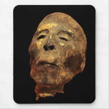 Mummified Human Male Head Mummy Mouse Pads