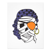 Mummy Skull Invitation