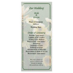 Mums Medley Wedding Program rack cards