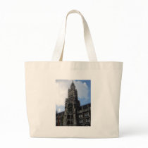 Munich Clock Tower Marienplatz Canvas Bags