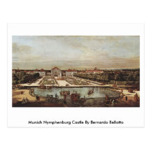 Munich Nymphenburg Castle By Bernardo Bellotto Post Cards