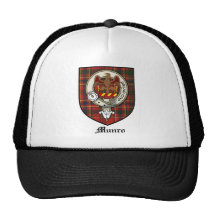 Munro Clan Crest Badge Tartan Mesh Hat