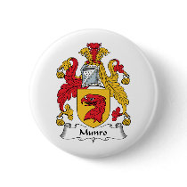Munro Family Crest Pinback Button