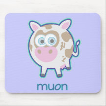 Muon Particle Cow Mouse Pad