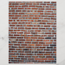 Mur de briques rouge souillé patiné prospectus en couleur